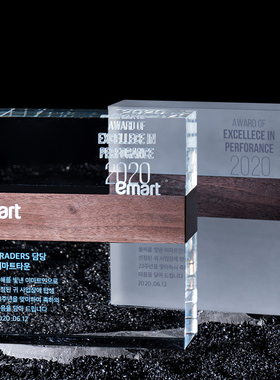 奖杯定制K9水晶奖杯奖牌高档授权牌年会荣誉颁奖创意实木奖牌定做