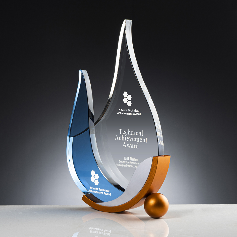 水晶奖杯证书授权牌创意定做