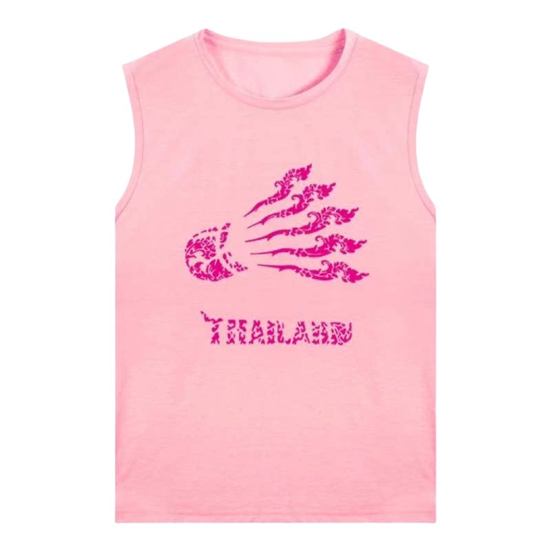 2026泰国公开赛文化衫坎肩圆领透气男女儿童无袖速干羽毛球服定制