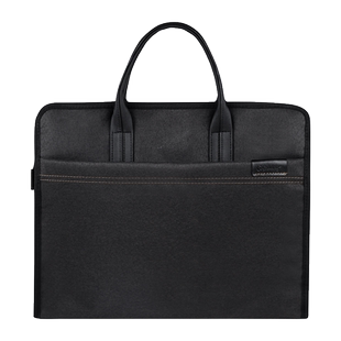 高升加宽手提文件袋商务帆布公文包办公会议袋定制拉链袋多层男女士适用牛津布资料袋定做印刷广告