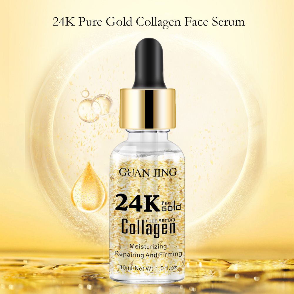 24K Gold Face Serum Essence Cream Whitening Anti Aging