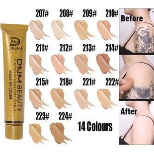 14Color Concealer Liquid Foundation Cream Cover Tattoo Acne