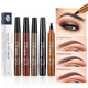 forked micro liquid Four eyebrow pencil carving waterproof