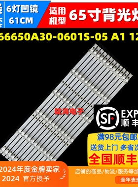 适用乐视D65PPUC22灯条HL-66650A30-0601S-05 A1 12X6背光灯LED