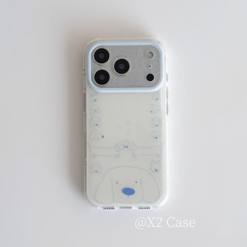 X2Case软萌可爱简笔蓝线