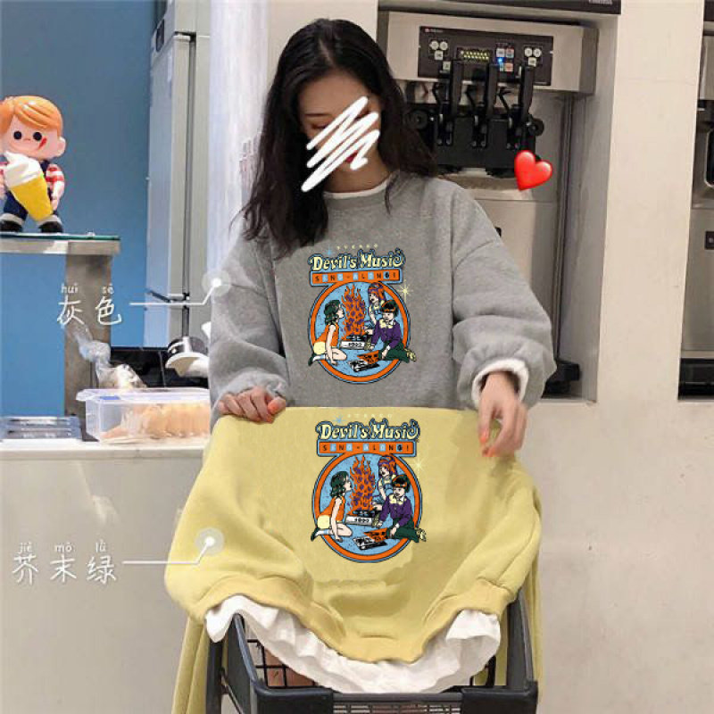 假两件加绒卫衣女2025新款