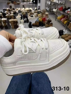 厚底增高小白鞋 男女真皮休闲运动鞋 牛仔蓝板鞋 潮 2026新款