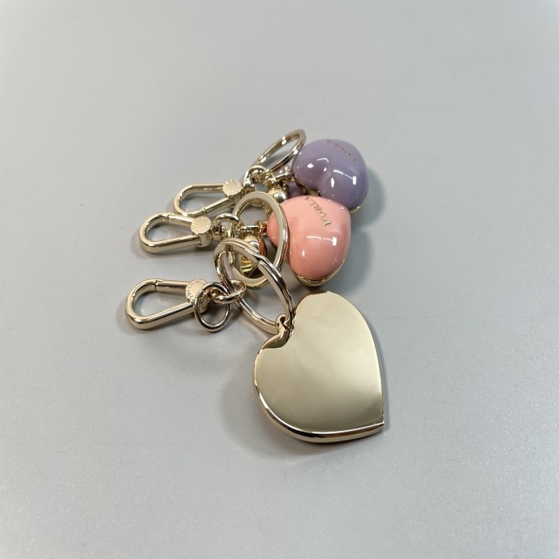 OUTER SINGLE METAL HEART-SHAPED KEYCHAIN PENDANT