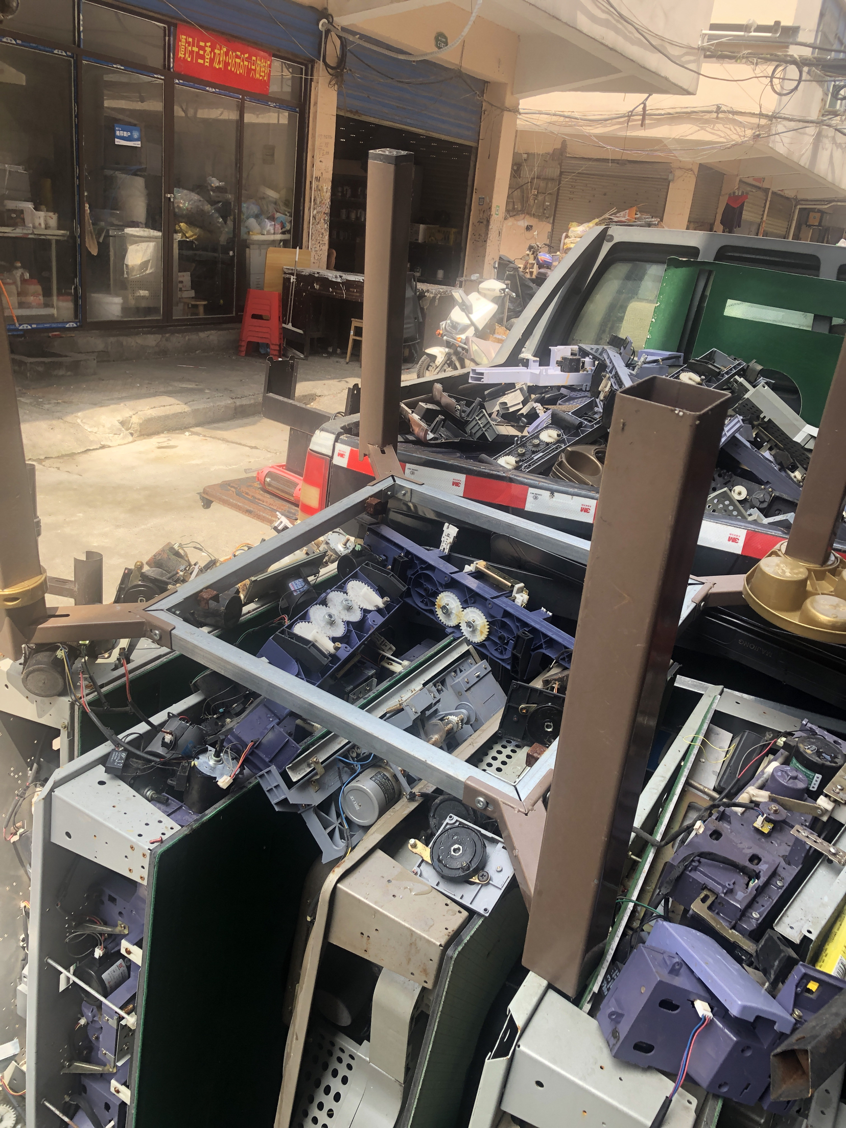 二手拆机配件 麻将机餐桌底脚 四口麻将机 过山车底座