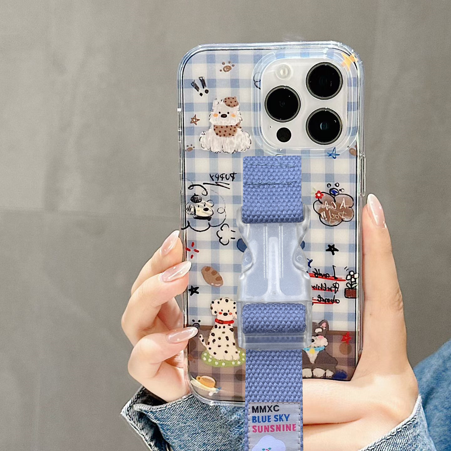 小众高级感豹纹猫咪腕带适用苹果17 16 15 14 Pro Max手机壳13创意支架秋冬黑棕色小众原创缝线少女可爱加厚,3C数码配件,手机保护套/壳,淘宝优惠券,粉丝福利购,淘宝优惠卷