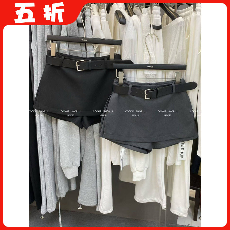 【五折】26秋季新款韩版时尚休闲百搭宽松显瘦侧边开衩西装半身裙