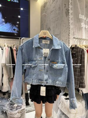 Miss家 2026新款韩版时尚百搭显瘦高级感气质短款牛仔外套女