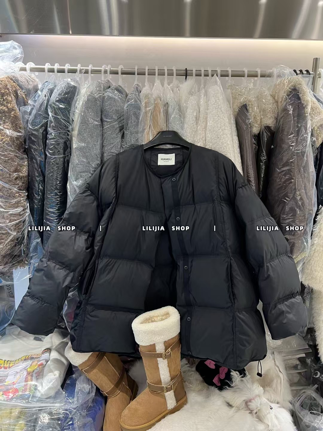Miss家2025冬季新款韩版宽松显瘦百搭中长款羽绒服女加厚保暖外套