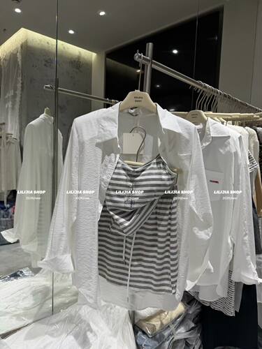 Miss家 2026夏季新款韩版时尚百搭宽松显瘦设计感小众衬衫套装女