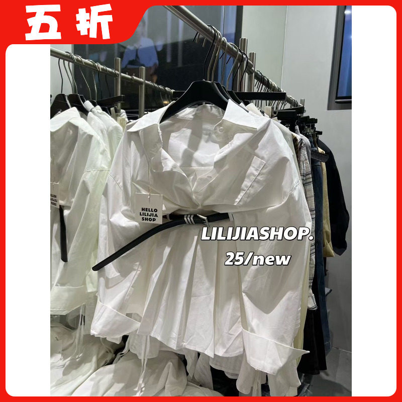 【五折】25秋季新款韩版时尚百搭显瘦衬衫+高腰百褶裙套装配腰带,女装/女士精品,时尚套装,淘宝优惠券,粉丝福利购,淘宝优惠卷