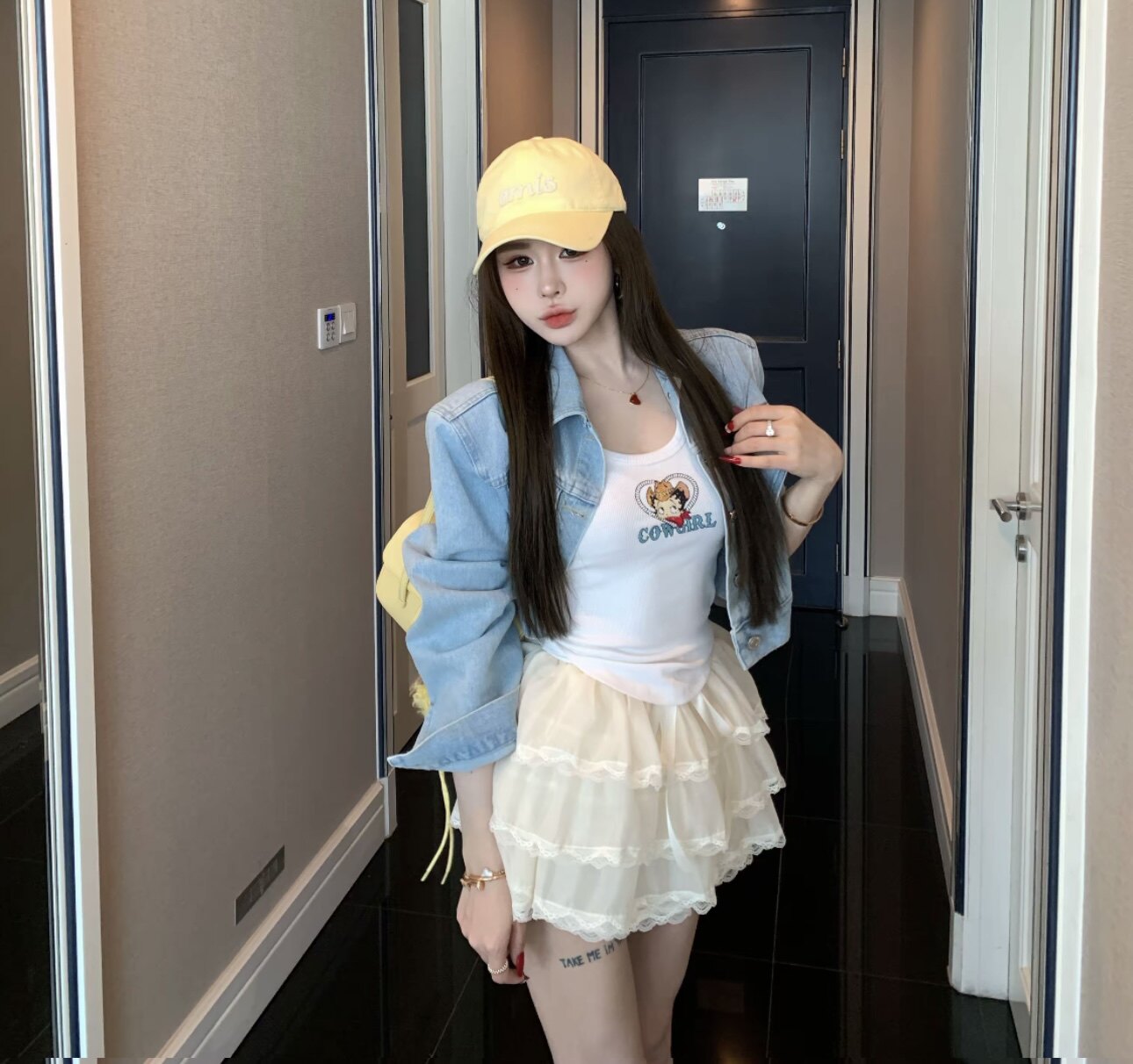 Miss家 2026春季韩版时尚百搭显瘦水洗牛仔百搭外套女宽松牛仔衣