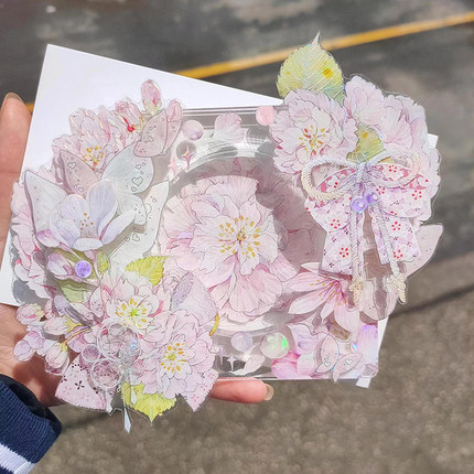 动漫同人高颜值蝴蝶吧唧托少女心亚克力徽章保护套二次元谷美收纳