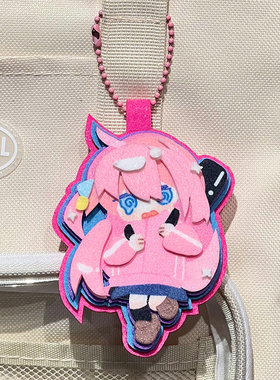 孤独摇滚周边波奇酱不织布钥匙扣少女心同人立牌眼镜架透卡小挂件