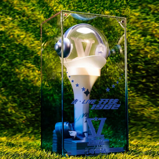 张杰演唱会周边荧光棒收纳盒应援棒物料防尘盒桌面展示盒装饰摆件