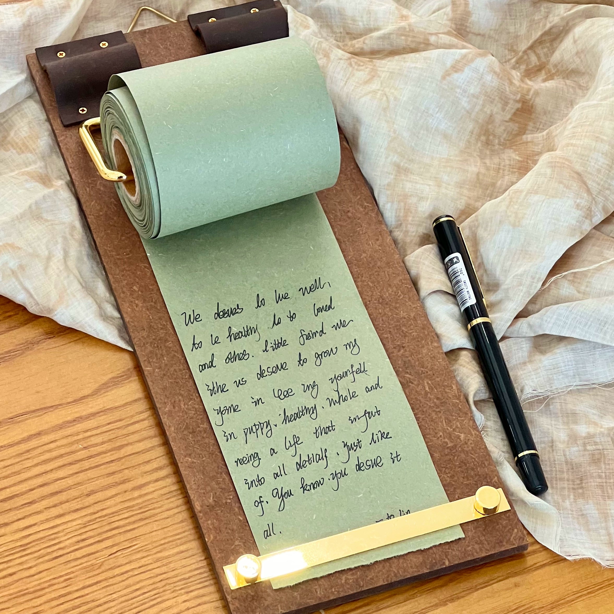 复古便签板夹卷筒便签纸可撕本子