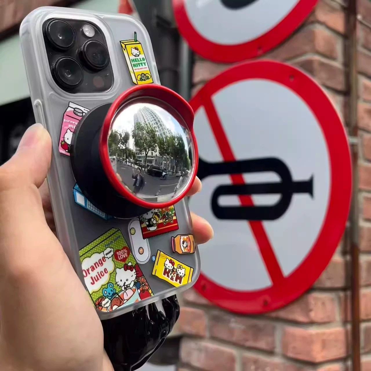 自拍神器广角镜手机创意支架旅游出片小装备造型气囊磁吸便携随身