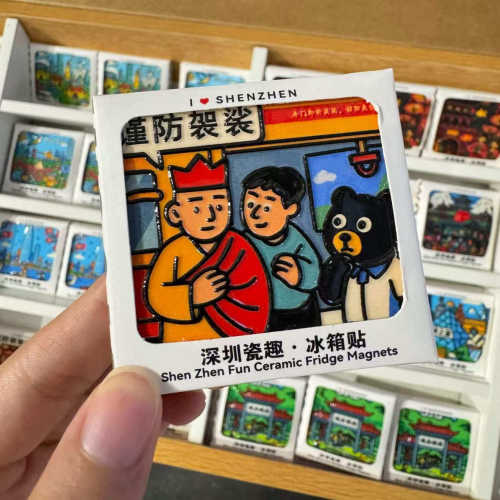 深圳谨防袈裟亚克力冰箱贴