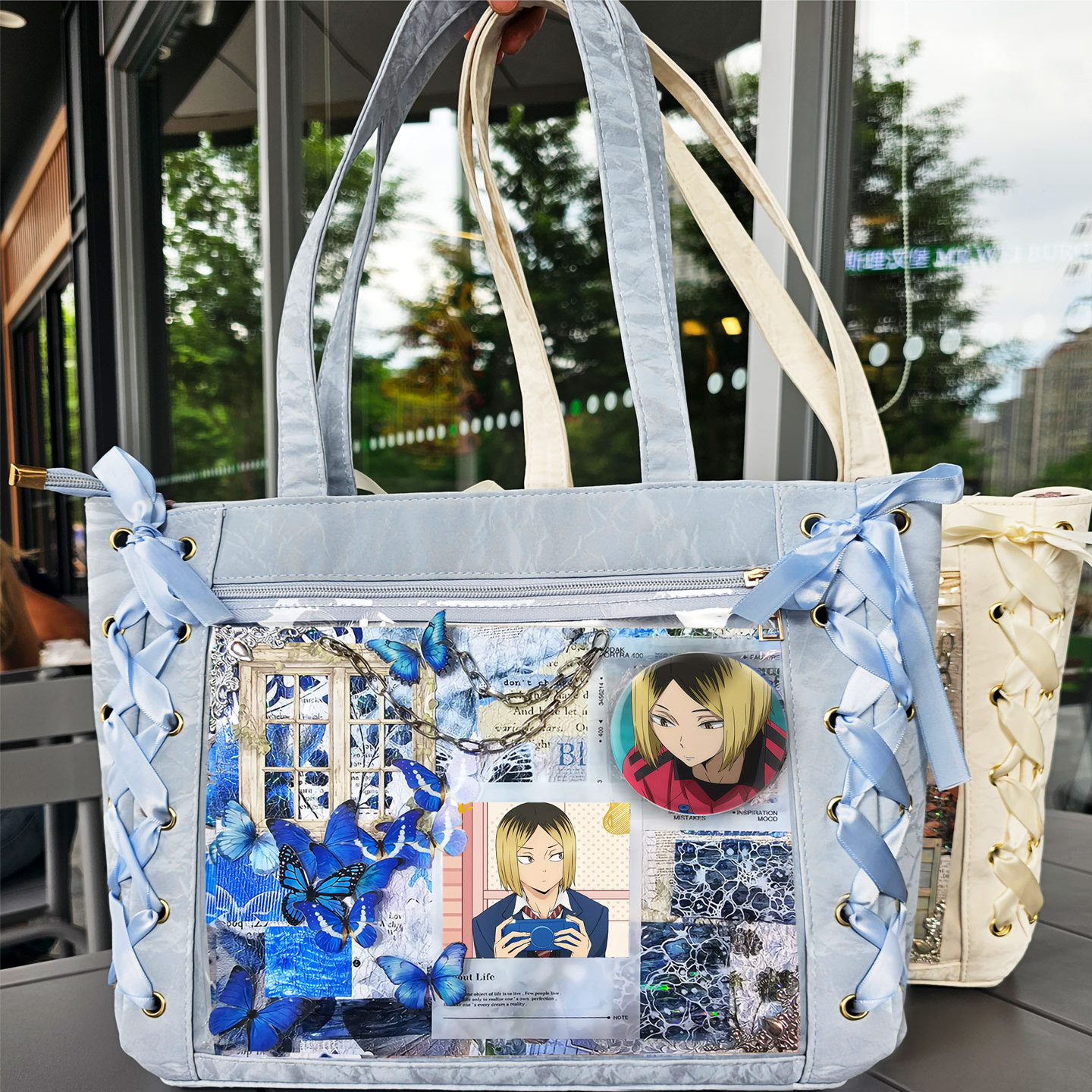 孤爪研磨排球少年周边谷子吧唧卡片单肩包痛包大食量二次元日系包