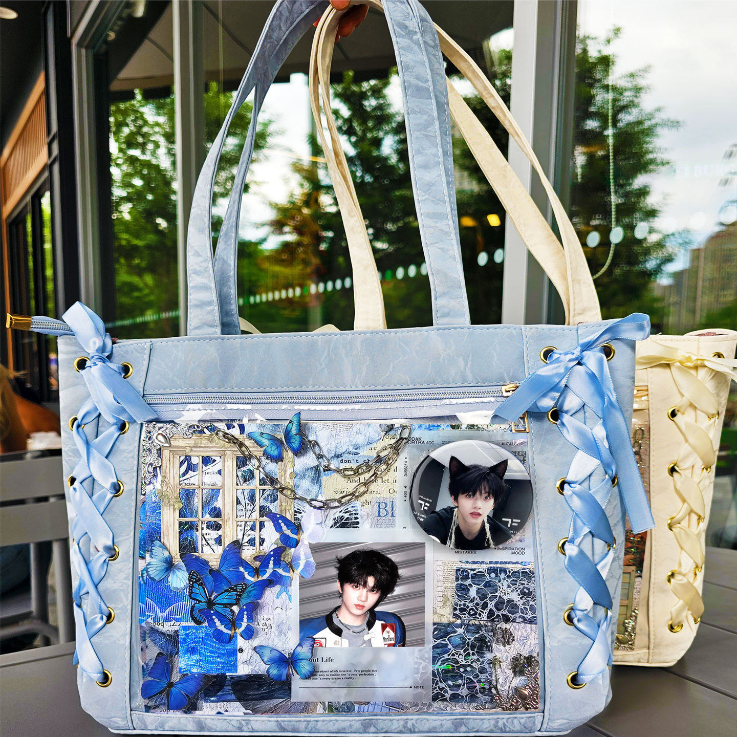 张函瑞周边四代时代峰峻吧唧谷子大容量单肩包丝带痛包学生党通勤