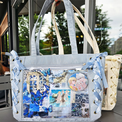 人鱼陷落白楚年兰波谷子扎板痛包单肩包大食量二次元学生通勤少女