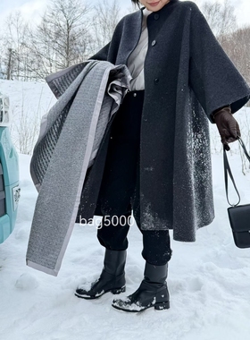 询bag5000，设计师品牌斗篷羊绒大衣