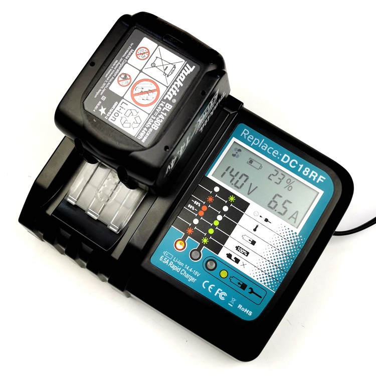 适用 Makita牧田 充电器DC18RC 升级版6.5A快充DC18RF 带显示 LCD