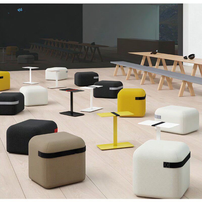 创意时尚图书馆幼儿园早教工作阅览室活动中心沙发凳穿鞋凳小方凳