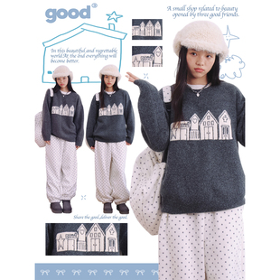 美好商店MeihaoStore「美好之家」美好线下可爱连体小屋套头毛衣