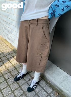 美好商店MeihaoStore「可露丽」小男孩风中性工装大口袋五分短裤