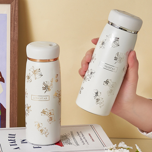 变色保温杯女生水杯子316不锈钢学生保冷小巧简约少女心可爱便携
