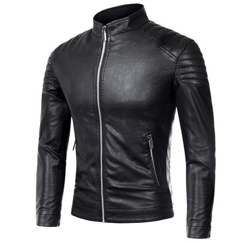 皮衣外套男夹克 Leather Jacket Men Warm Winter Jackets Coats