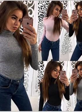 2018 winter under wear t-shirts for women turtleneck blouse