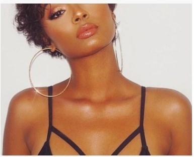 Gold Big Large Round Hoop Earrings Fin exaggerated