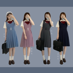 正统日本学生校服水手服 现货清仓 JK制服背心裙春秋夏款