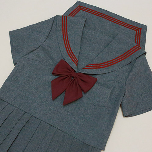 【现货清仓】灰身赤三本夏服 jk制服正统原创学生校服水手服