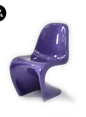 Panton Chair艺术椅北欧设计师椅客厅椅餐椅靠背椅化妆凳潘通椅