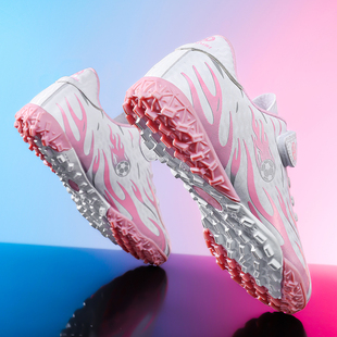 女童足球鞋碎钉2026年新款儿童魔术贴专业C罗球鞋女孩小学生长钉