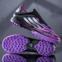 F50 lace-free football shoes for men and women, TF studs, AG long studs, short studs, children, boys, teenagers, primary and secondary school students thumbnail 2