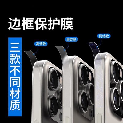 适用iPhone16promax边框膜