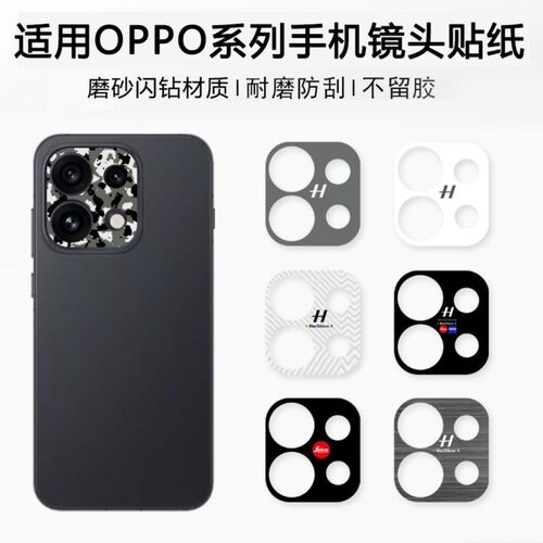 适用于OPPO RENO16PRO镜头膜闪点磨砂防划痕镂空摄像头卡通软膜镜头贴纸个性创意磨砂防指纹摄像头镂空图案