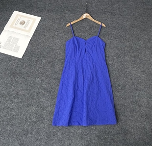 3.20源货欧美时尚 街头风镂空刺绣吊带连衣裙女0.15KG