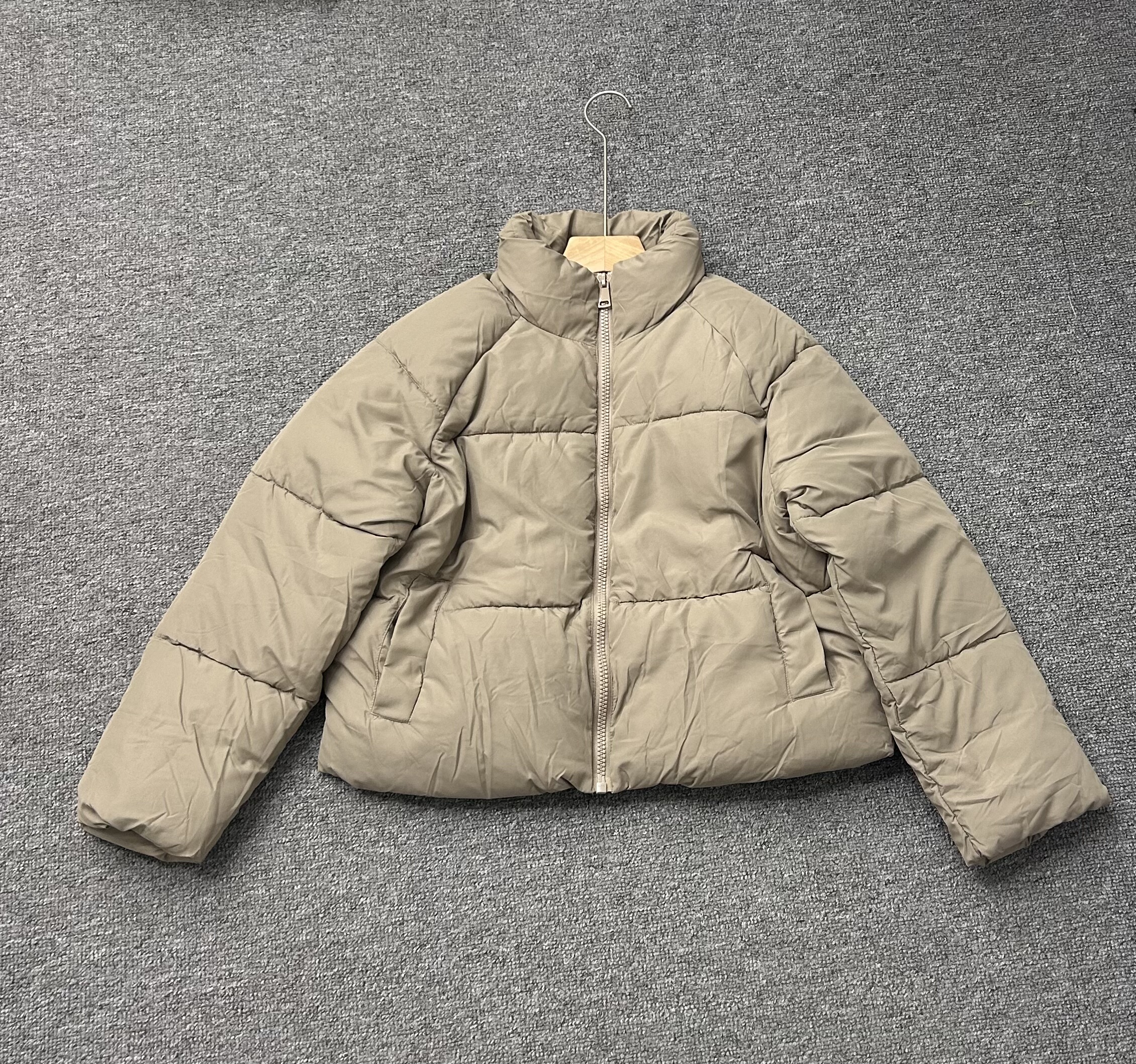 原货冬季立领长袖宽松休闲面包服棉衣拉链外套女