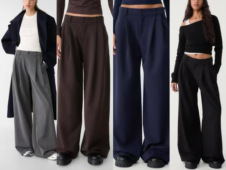 5.3春秋新款时尚百搭休闲中高腰阔腿长裤女,女装/女士精品,休闲裤,淘宝优惠券,粉丝福利购,淘宝优惠卷