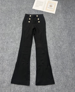 女 百搭显瘦微喇休闲裤 3.20源货春秋款 高腰罗马布弹力时尚