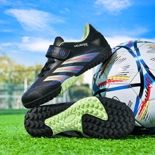 魔术贴儿童足球鞋2026新款小学生碎钉初中生男女孩草地防滑训练鞋